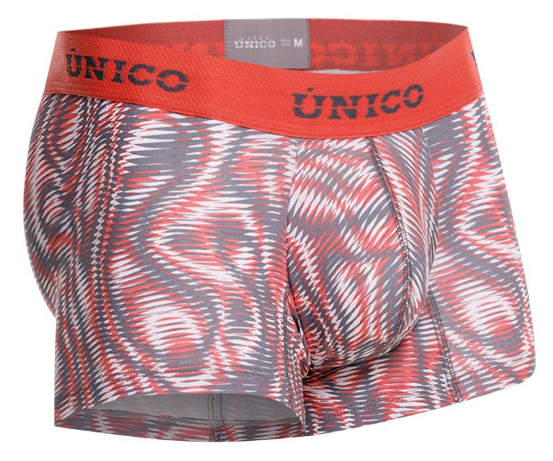 Pink Unico Acanalado trunk by CITYBOYZ★USA, showcasing textured fabric and stylish design on a men's trunk.