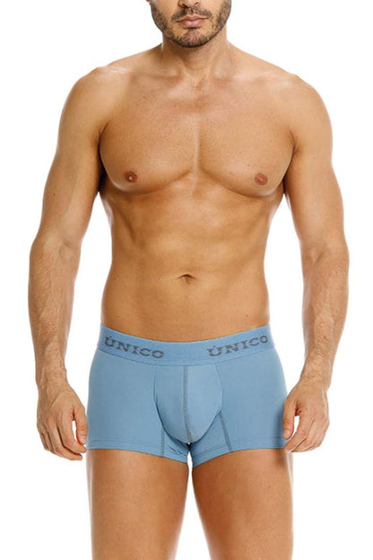 Blue Unico Ventisca trunk by CITYBOYZ★USA with sleek design and sturdy fabric, displayed on a plain background.