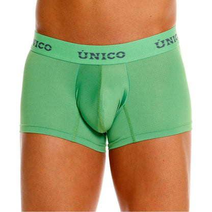 Green Unico Frog trunk by CITYBOYZ★USA featuring a playful frog design on lightweight trunk underwear.