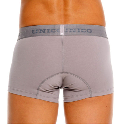 Gray Unico Ruano trunk by CITYBOYZ★USA with sturdy construction and metal hardware, shown from a front angle.