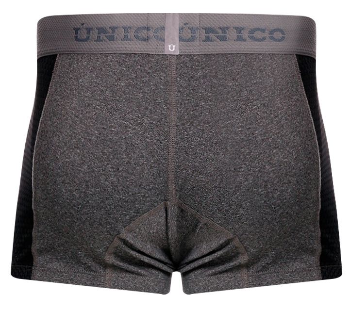 Gray Unico Brio trunk from CITYBOYZ★USA, featuring a sleek design and fabric material, displayed on a plain background.