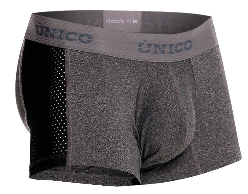 Gray Unico Brio trunk by CITYBOYZ USA featuring sleek design and sturdy fabric, displayed on a neutral background.