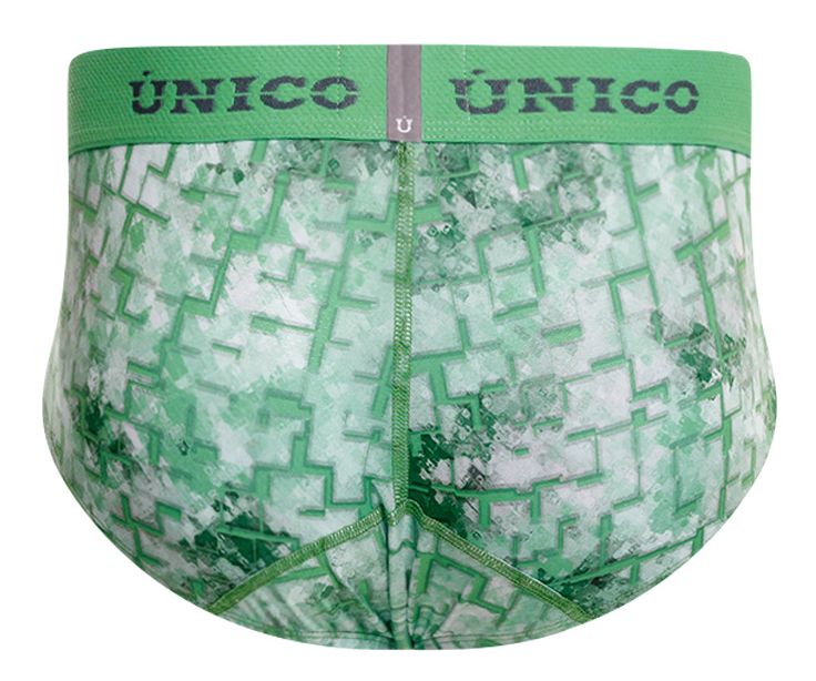 Green Unico Piramide Brief by CITYBOYZ★USA featuring a sleek, modern design for comfortable wear.
