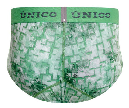 Green Unico Piramide Brief by CITYBOYZ★USA featuring a sleek, modern design for comfortable wear.