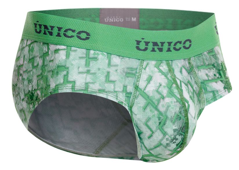Green CITYBOYZ★USA Unico Piramide Brief with a sleek, modern design, featuring a comfortable fit and stylish look.