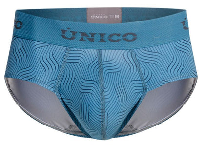 Blue Unico Lenoso brief by CITYBOYZ★USA featuring a comfortable fit and stylish design on a white background.