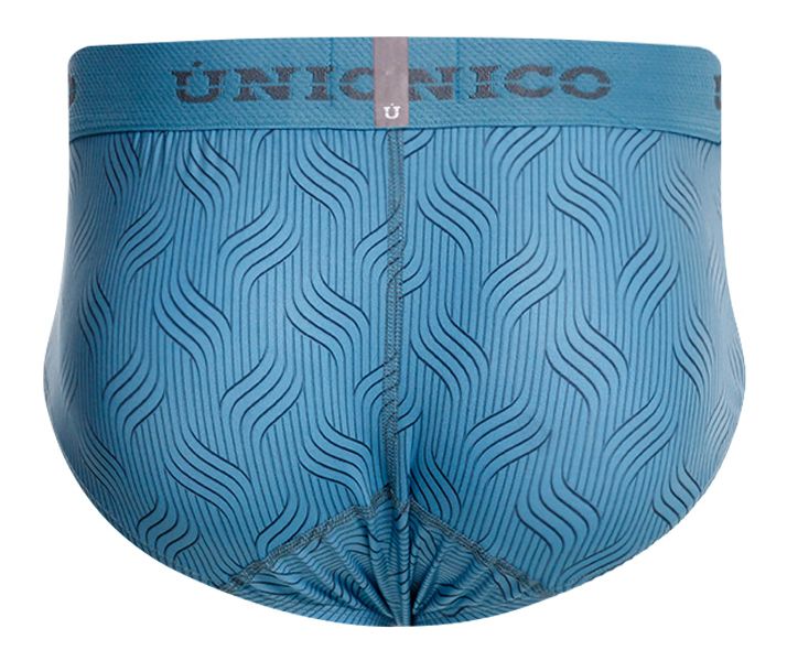 Blue Unico Lenoso brief by CITYBOYZ★USA, featuring a comfortable fit and stylish design, shown on a model.