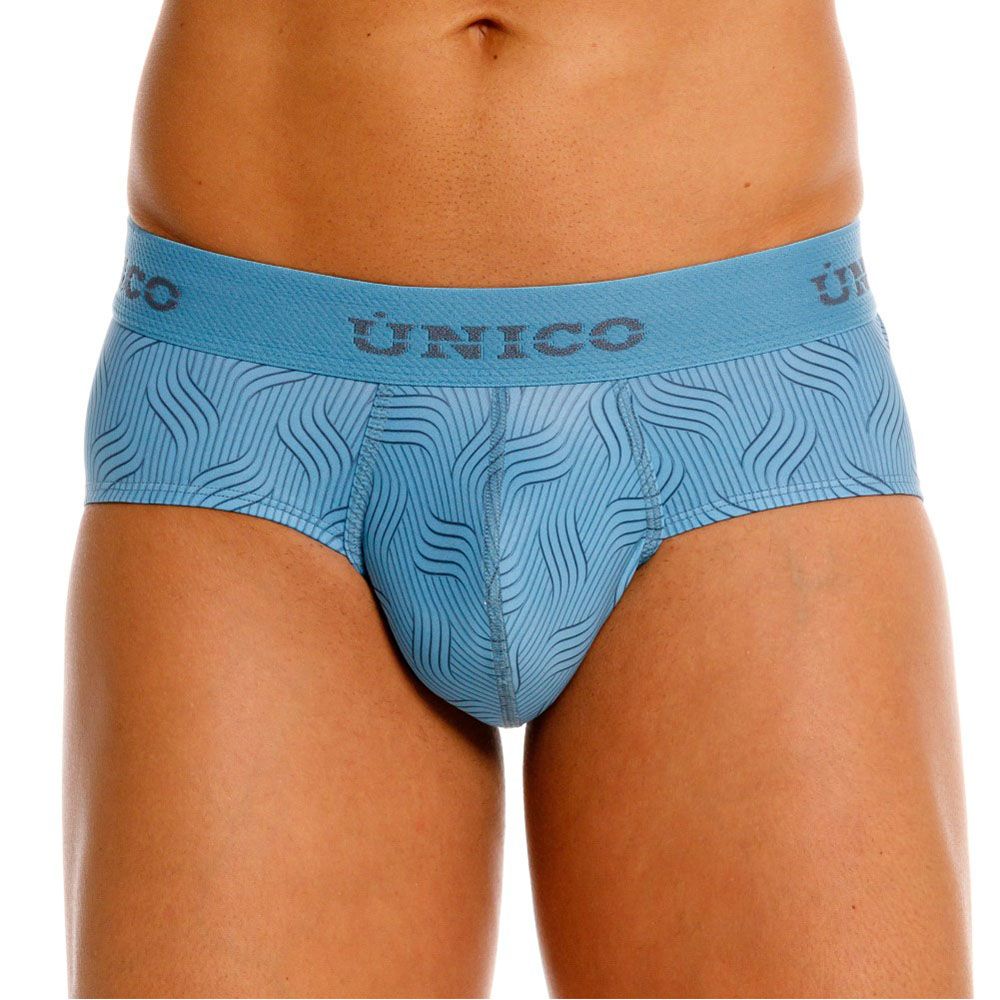 Blue Unico Lenoso brief by CITYBOYZ★USA featuring soft fabric and comfortable fit, shown on a model.