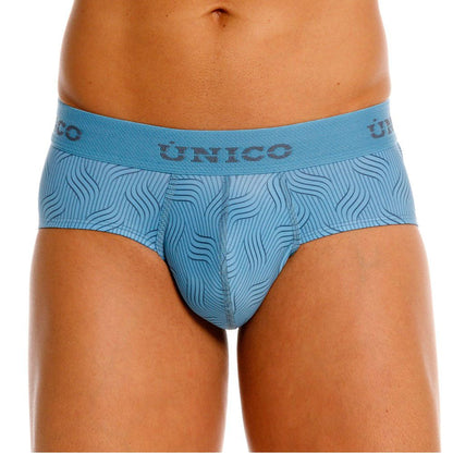 Blue Unico Lenoso brief by CITYBOYZ★USA featuring soft fabric and comfortable fit, shown on a model.