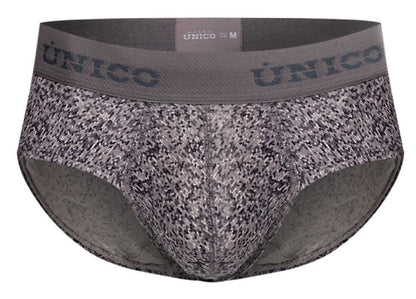 Gray Unico suede men's brief by CITYBOYZ★USA with smooth suede fabric and classic brief design.
