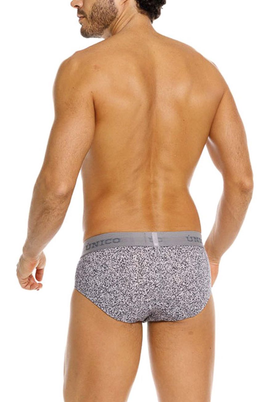 Gray Unico suede brief by CITYBOYZ★USA featuring smooth suede fabric and classic brief design.