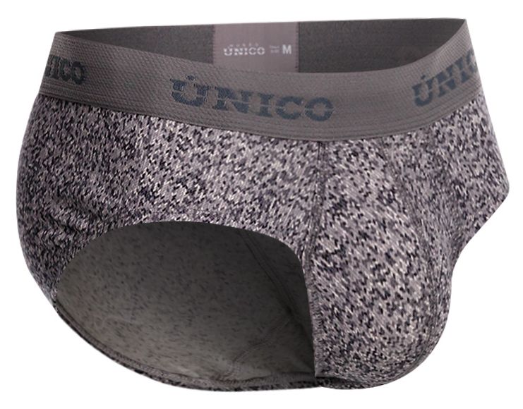 Gray Unico suede brief by CITYBOYZ★USA, showcasing a sleek, comfortable men’s underwear with smooth suede fabric.