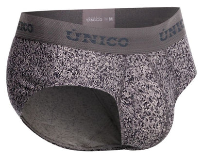 Gray Unico suede brief by CITYBOYZ★USA, showcasing a sleek, comfortable men’s underwear with smooth suede fabric.