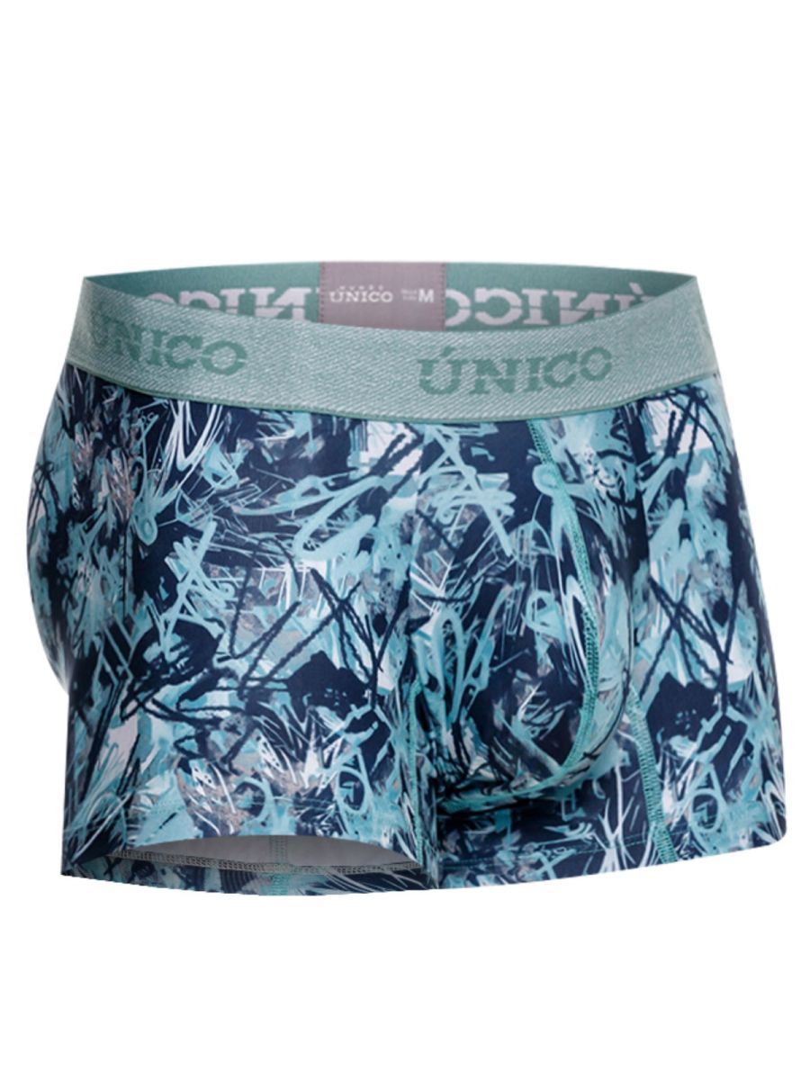Blue Unico Tags Trunk by CITYBOYZ★USA showing the fabric material and trunk design with branding visible.