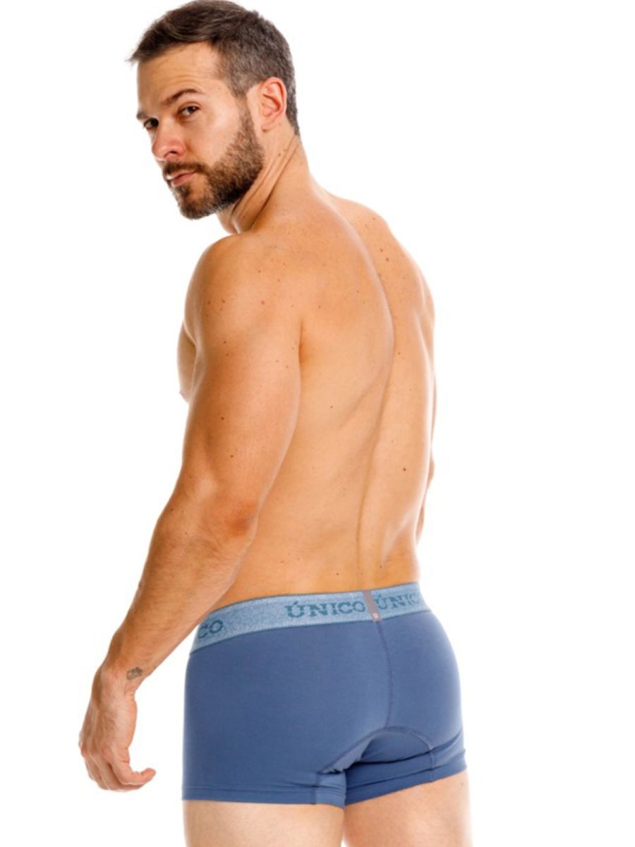 Teal CITYBOYZ★USA Unico Classic Trunk with elastic waistband and branding, displayed folded with fabric texture visible.