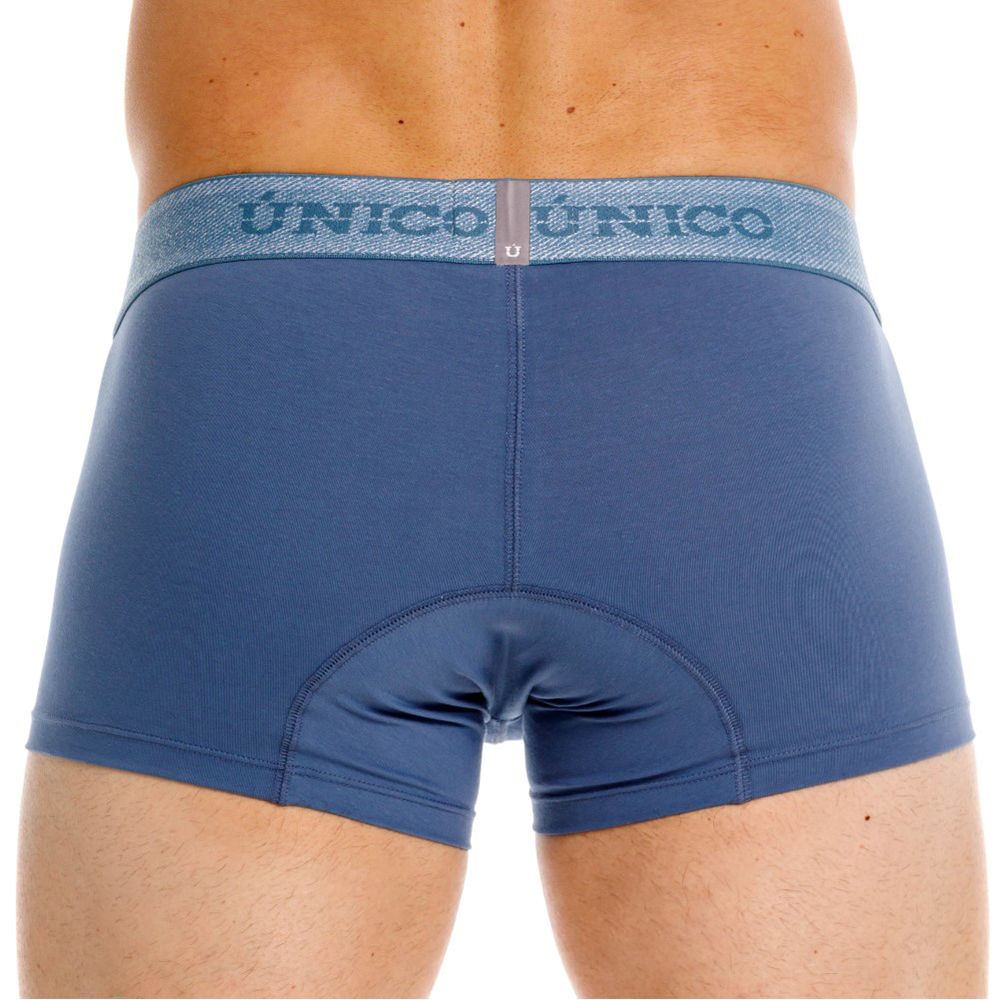 CityBOYZ USA Unico Classic Trunk in teal, showing soft, comfortable fabric and elastic waistband, designed for everyday wear.