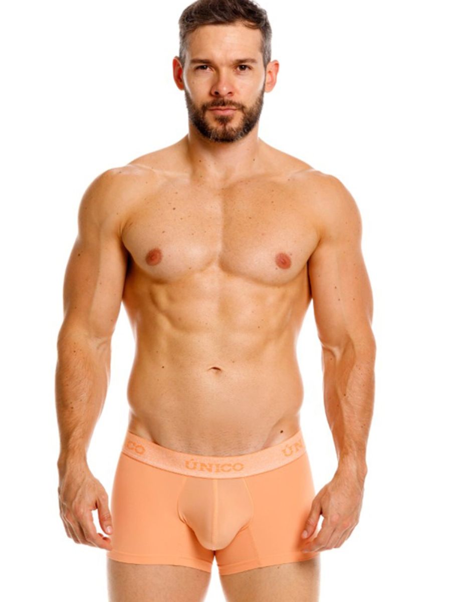 CityBOYZ★USA Unico Classic Trunk in apricot color, showcasing soft fabric and comfortable fit, designed for everyday wear.