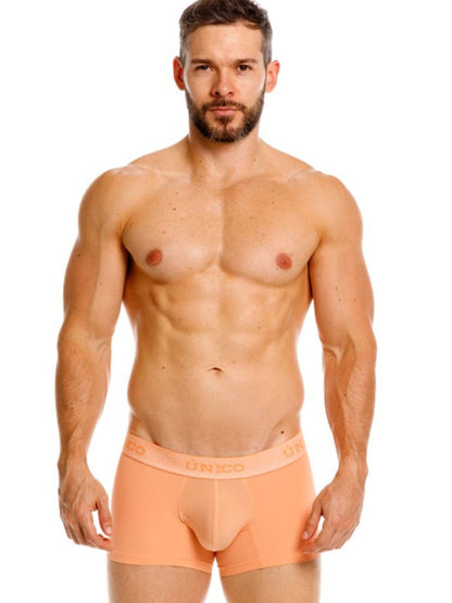 CityBOYZ★USA Unico Classic Trunk in apricot color, showcasing soft fabric and comfortable fit, designed for everyday wear.
