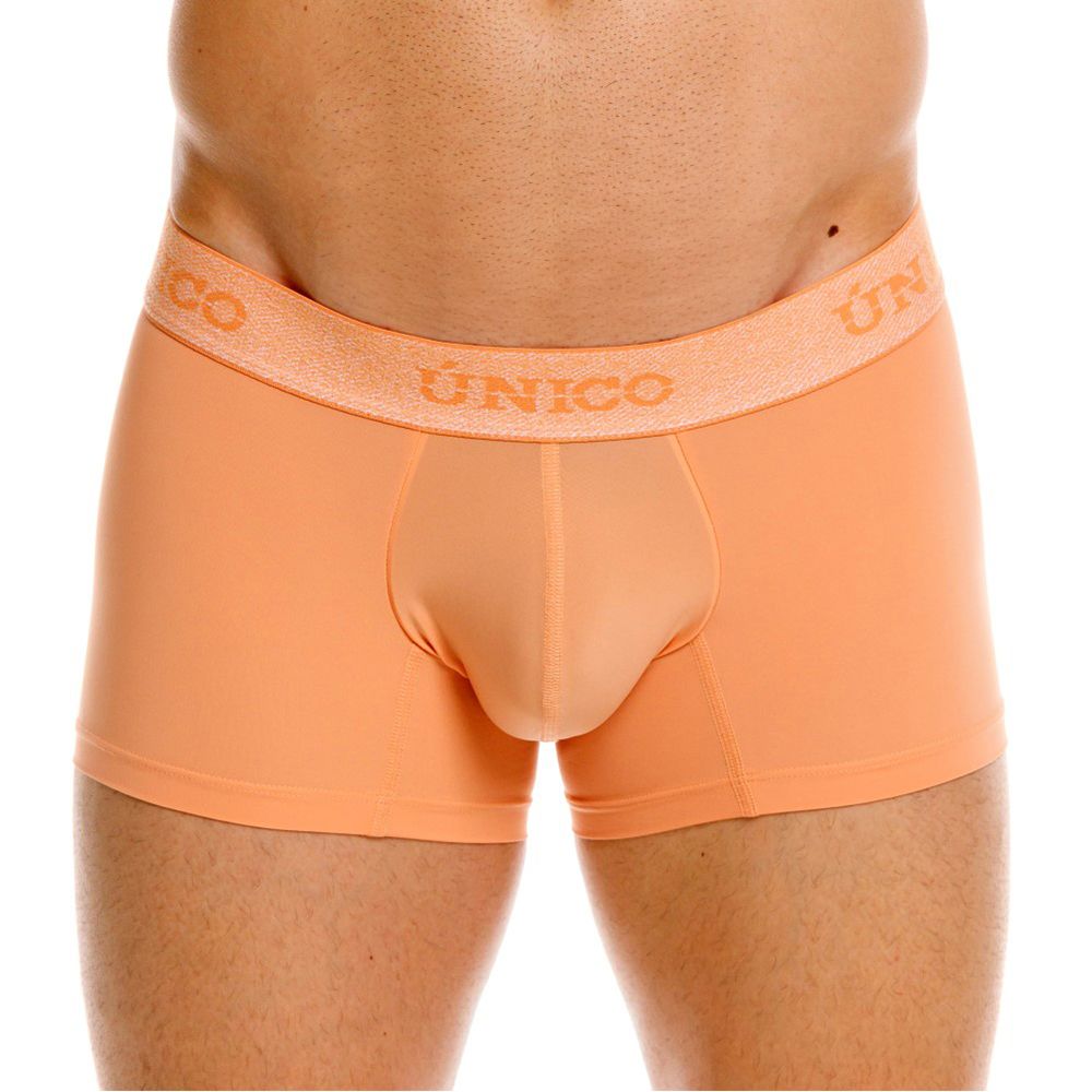 CityBOYZ USA Unico Classic Trunk in apricot color, showing the stylish, comfortable men's trunk with branded waistband and smooth fabric.