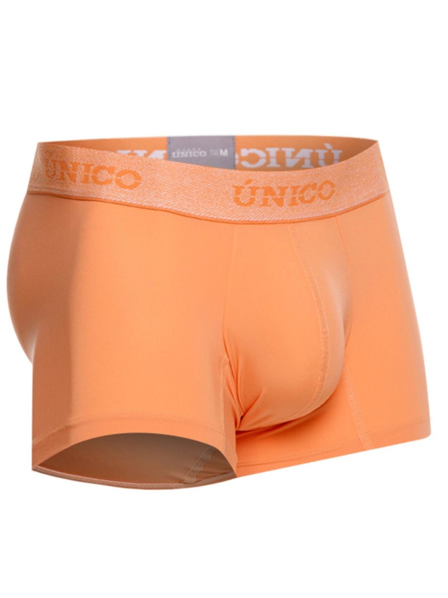 CityBOYZ USA Unico Classic Trunk in apricot color, showcasing the comfortable fit and stylish design of men's trunks.