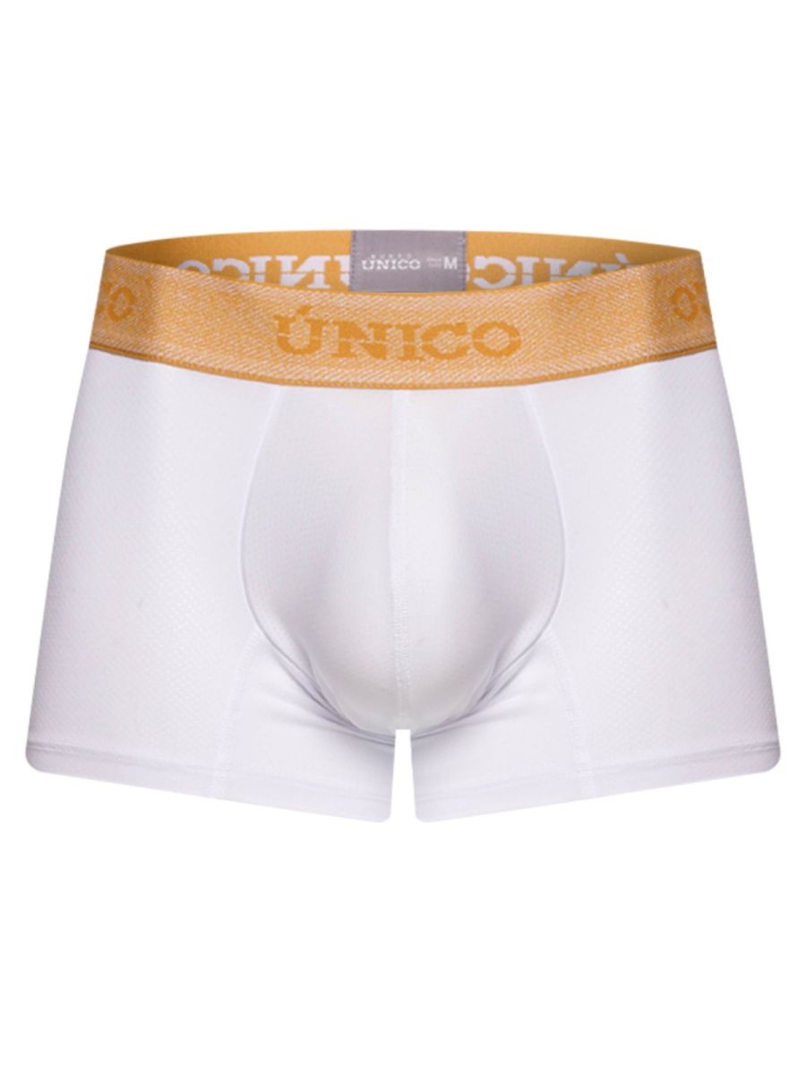 White Unico Amber trunk by CITYBOYZ★USA, showing a spacious fabric storage trunk with sturdy handles and a sleek design.