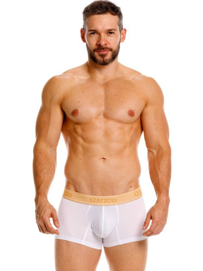 White Unico Amber trunk by CITYBOYZ★USA showing its spacious design and sturdy fabric construction.