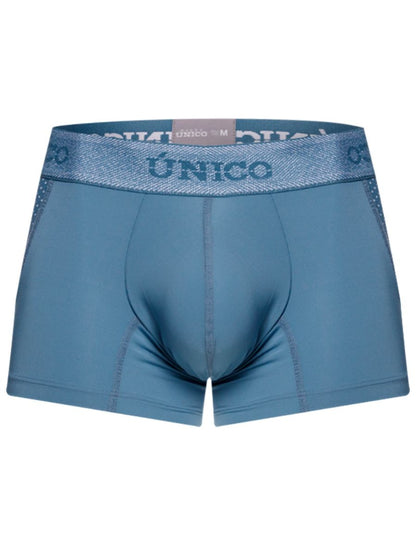 Blue Unico Classic Trunk by CITYBOYZ★USA, showing the comfortable fitted trunks with a smooth waistband and classic design.
