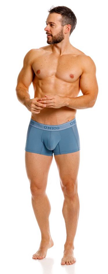 Blue Unico Classic Trunk by CITYBOYZ★USA, showcasing the comfortable fit and durable fabric of men's trunks.