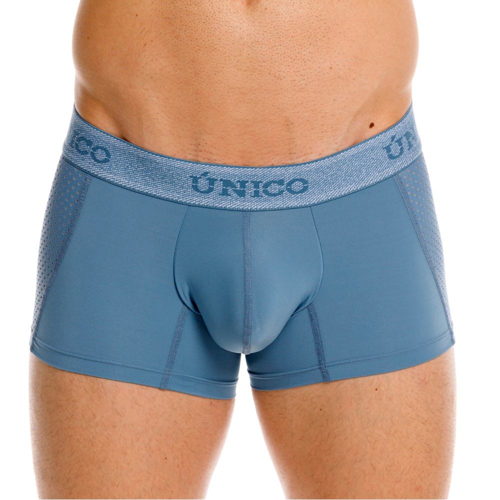 Blue Unico Classic Trunk by CITYBOYZ★USA featuring a comfortable, stylish design with a soft waistband and sleek fabric.