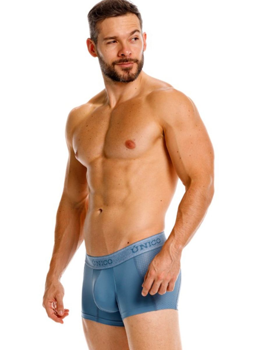 Blue Unico Classic Trunk by CITYBOYZ★USA, featuring a comfortable fit and durable fabric, displayed on a white background.
