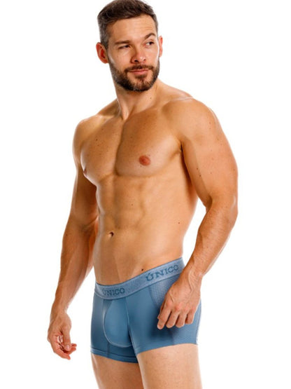 Blue Unico Classic Trunk by CITYBOYZ★USA, featuring a comfortable fit and durable fabric, displayed on a white background.