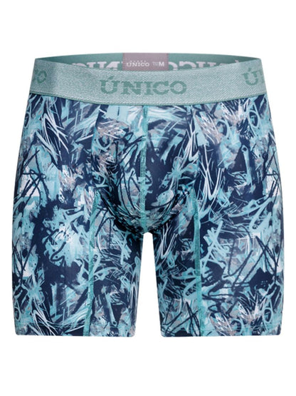 Blue Unico Tags Boxer Briefs by CITYBOYZ★USA, featuring comfortable fit and branded waistband, displayed on a plain background.