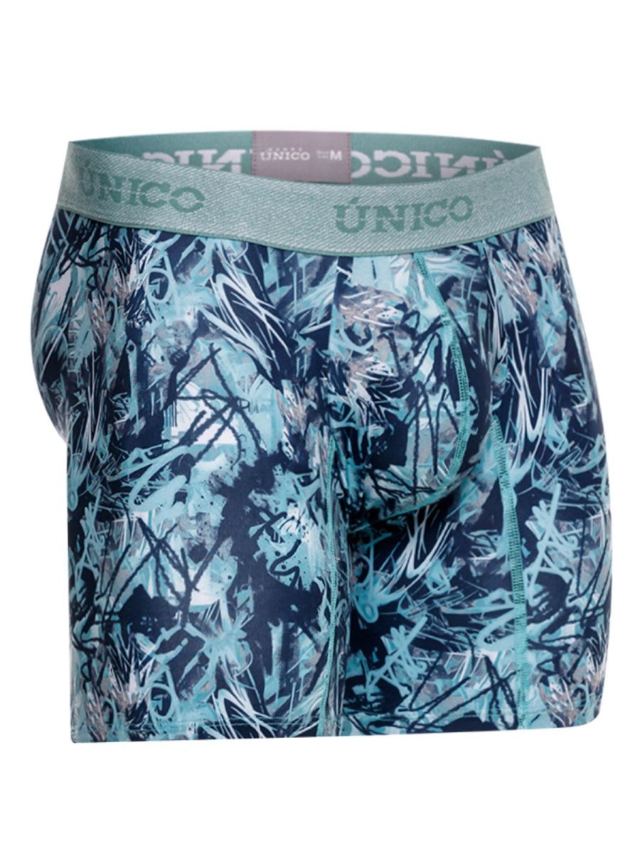 Blue Unico Tags Boxer Brief by CITYBOYZ★USA, showing the comfortable fit and elastic waistband.