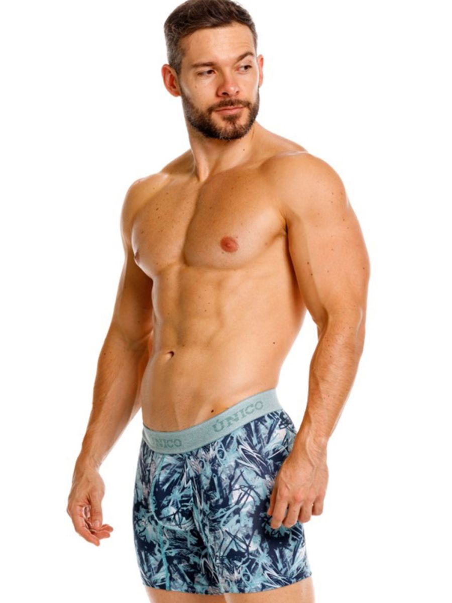 Blue Unico Tags Boxer Brief by CITYBOYZ★USA, showing the comfortable fit and elastic waistband.