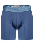 Teal Unico Classic Boxer Brief by CITYBOYZ★USA, close-up showing comfortable fit and soft fabric waistband.