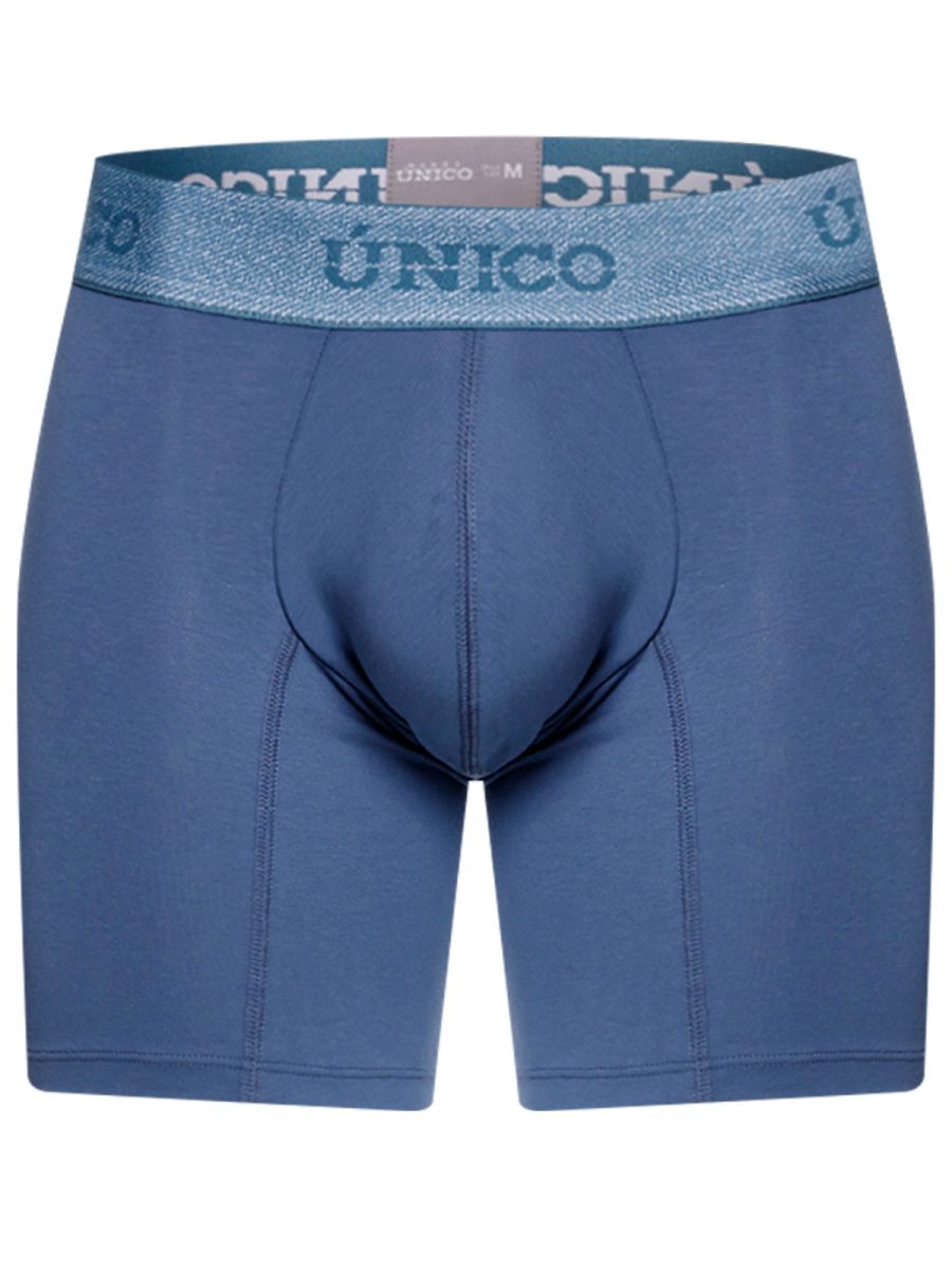 Teal Unico Classic Boxer Brief by CITYBOYZ★USA, close-up showing comfortable fit and soft fabric waistband.