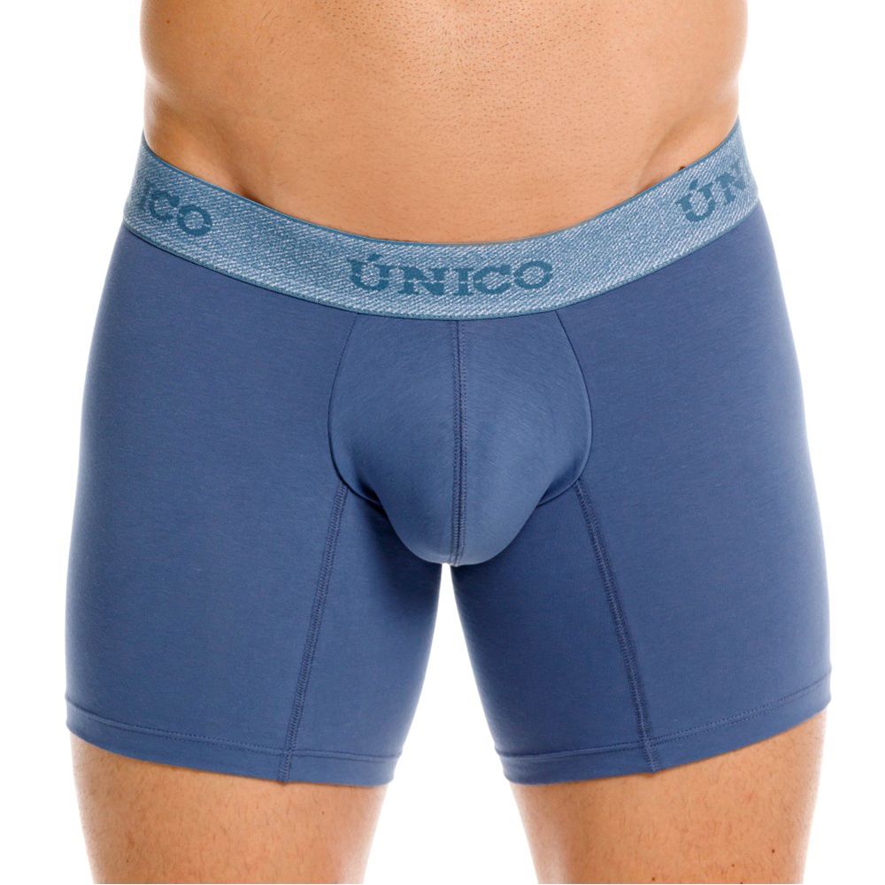 Teal Unico Classic Boxer Brief by CITYBOYZ★USA, showing the snug fit and soft fabric of the men's underwear.