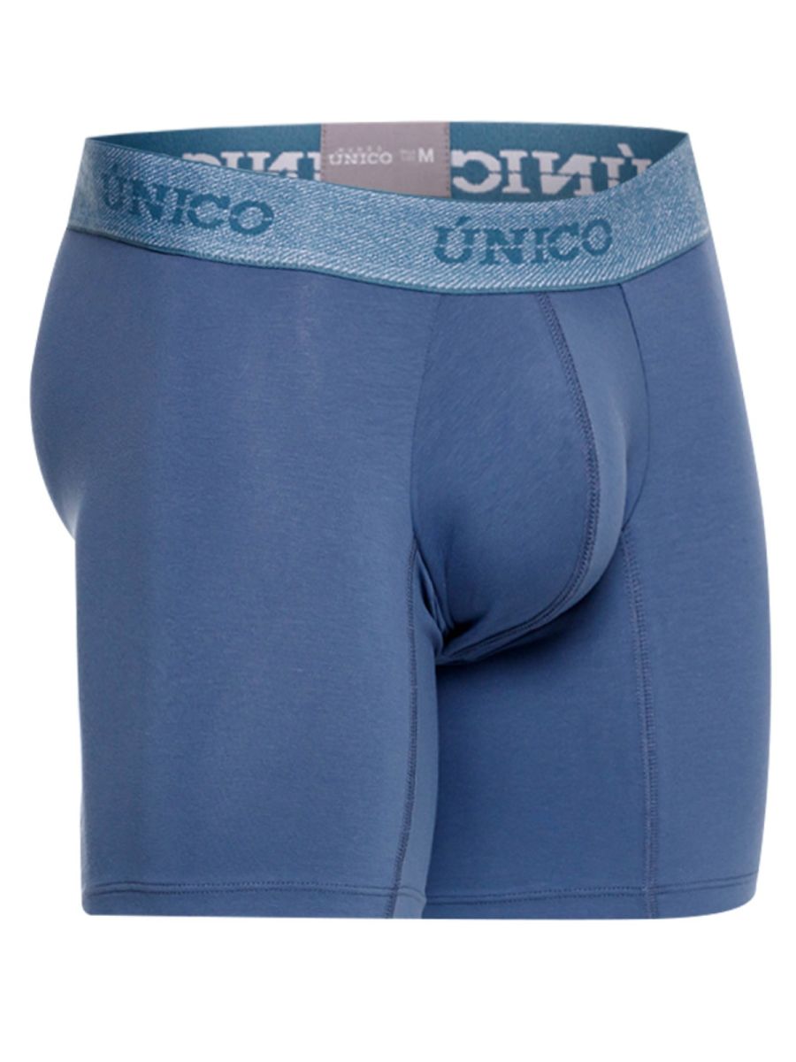 Teal CITYBOYZ★USA Unico Classic Boxer Brief with waistband, smooth fabric, and snug fit, displayed flat in the image.