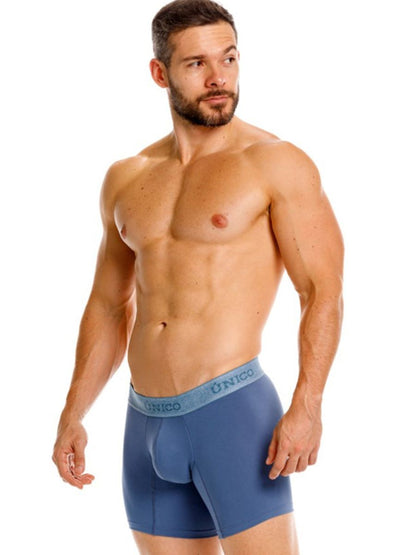 Teal Unico Classic Boxer Brief by CITYBOYZ★USA, featuring comfortable fit and modern design, shown on a model.