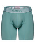 Green Unico ceramic boxer brief by CITYBOYZ★USA, shown in close-up with a comfortable fit and smooth fabric.