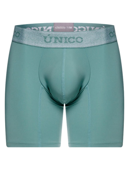 Green Unico ceramic boxer brief by CITYBOYZ★USA, shown in close-up with a comfortable fit and smooth fabric.