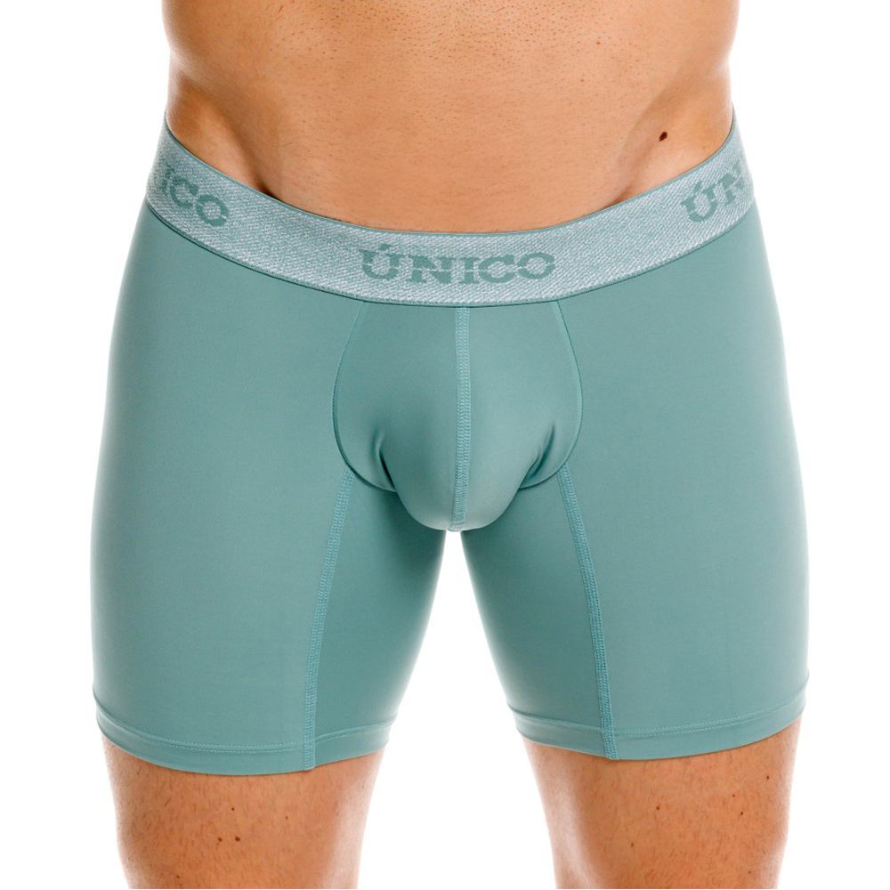 Green Unico ceramic boxer brief by CITYBOYZ★USA, showing the comfortable fit and fabric texture of the men's underwear.