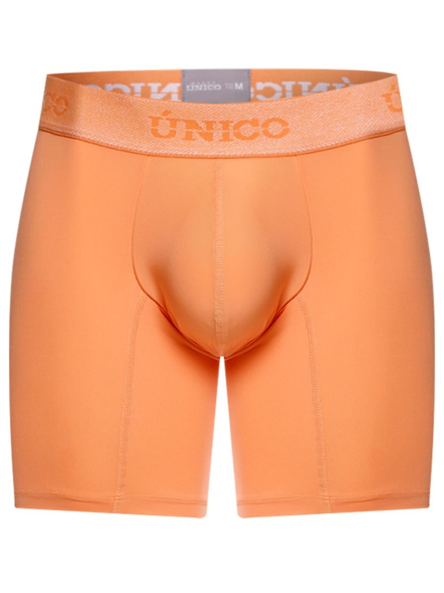 Apricot Unico Classic Boxer Brief by CITYBOYZ★USA, showing a snug fit and soft fabric in a detailed close-up image.