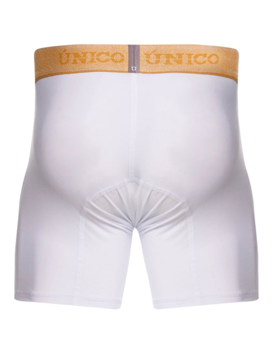 Unico Amber Boxer Brief by CITYBOYZ★USA in white, showing comfortable fit and soft fabric with waistband detail.