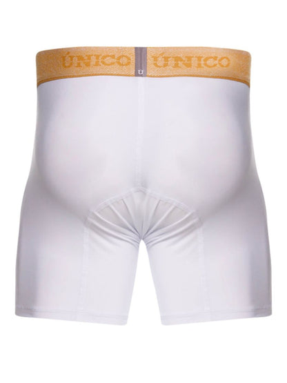 Unico Amber Boxer Brief by CITYBOYZ★USA in white, showing comfortable fit and soft fabric with waistband detail.
