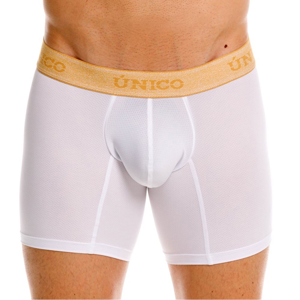 Unico Amber Boxer Brief by CITYBOYZ★USA featuring white fabric, snug fit, and comfortable waistband for men's underwear.