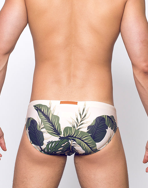 CityBOYZ USA 2Eros Exotica men's swim brief in vibrant print, designed for beach and pool wear, with a comfortable fit.