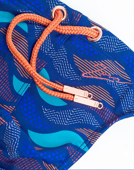 CityBoyz USA 2Eros Ocean Print Swim Thong V80 showing the stylish blue ocean pattern and comfortable swimwear design.