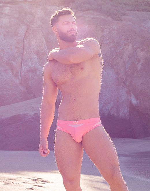 Black men's swim brief from 2Eros BLK Label No.6 by CITYBOYZ★USA, featuring a sleek design and comfortable fit.