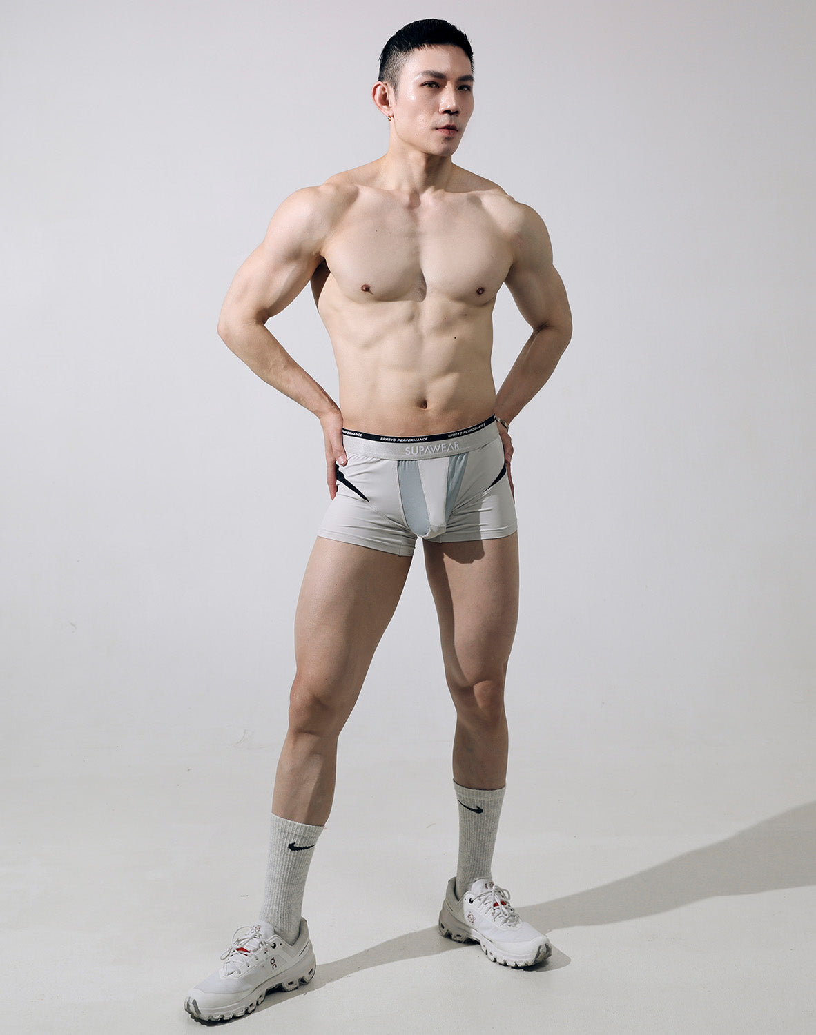 White Supawear SPR Verve Trunk underwear by CITYBOYZ★USA with a sleek, fitted design and soft waistband.